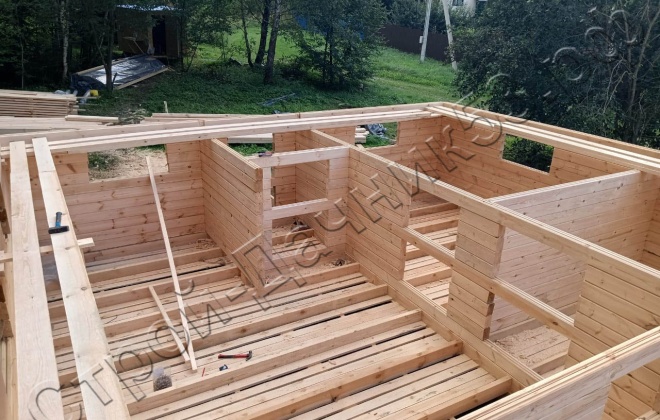 4 Брусовой дом ОД-25, 12x7.5м, 90 М², Калужская область, Жуковский район, деревня Кутепово (4)